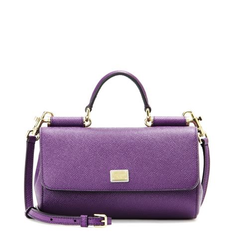 dolce and gabbana purple bag